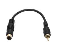 sourcing map 2PCS S Video Cable 0.56ft, 4 Pin S-Video Male to RCA Male Composite Adapter Converter Transfer for TV Receiver Monitor