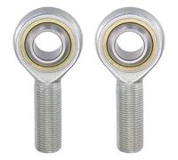 sourcing map 2pcs SA18TK POSA18 Spherical Rod End Bearing 18mm Bore Self-lubricated Joint Bearing M18x1.5 Right Hand Male Thread Connector