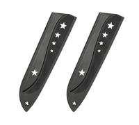 sourcing map 2Pcs Safety Knife Covers Sleeves, Universal PP Knife Sheaths Edge Guards Blade Protector Covers for 7.9" Chef Knives Portable for Kitchen Camping Picnics Accessories, Black