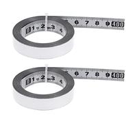 sourcing map 2pcs Self-Adhesive Measuring Tape 400cm Metric Tape Measure Stainless Steel Waterproof Left to Right Read Metal Sticky Ruler Steel Workbench Ruler