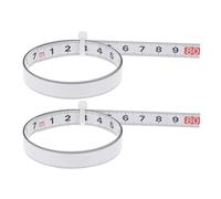 sourcing map 2pcs Self Adhesive Tape Measure 80cm Metric Left to Right Reading Waterproof Sticky Steel Ruler Tape Backed ruler for Workbench Sewing Saw Drafting Table, White