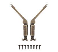 sourcing map 2Pcs Self-Balancing Lid Support Hinges, 9.45" x 1.34" Iron Folding Hardware Hinge with Screws, Light Duty Spring Hinges for Cabinet Box Furniture Storage Door, Bronze