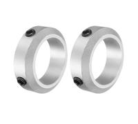 sourcing map 2Pcs Set-Screw Collars 35mm Bore, Aluminum Alloy Shaft Collars, 50mm OD, 15mm Width Axle Collar Clamp for Linear Rod Shaft Guide