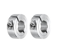 sourcing map 2Pcs Shaft Collar 13mm Bore Single Split 304 Stainless Steel Clamping Shaft Collars for Industrial Automation Conveyor Belt Systems