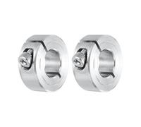 sourcing map 2Pcs Shaft Collar 16mm Bore Single Split 304 Stainless Steel Clamping Shaft Collars for Industrial Automation Conveyor Belt Systems