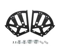 sourcing map 2Pcs Shoes Drawer Cabinet Hinges 3 Layers Steel Furniture Hinge Flip Plate Frame Turning Rack Replacement Fittings for Home, Black