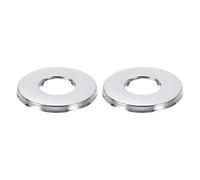 sourcing map 2Pcs Shower Arm Flange, 1.89" OD 0.16" Thickness Stainless Steel Plumbing Cover Plate Escutcheon Plate for 0.83" Dia Pipe Shower Head Arms, Silver