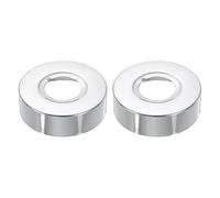 sourcing map 2Pcs Shower Arm Flange, 2.36" OD 0.71" Thickness Stainless Steel Plumbing Cover Plate Escutcheon Plate for 1.02" Dia Pipe Shower Head Arms, Silver