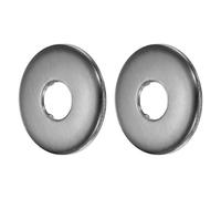 sourcing map 2Pcs Shower Arm Flange, 2.5"x0.3" 304 Stainless Steel Round Escutcheon Plate Replacement for 0.83" Dia. Pipes Universal Shower Head Arm Covering Gaps Holes, Gray