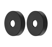 sourcing map 2Pcs Shower Arm Flange, 3.1"x0.7" 304 Stainless Steel Round Escutcheon Plate Replacement for 0.83" Dia. Pipes Universal Shower Head Arm Covering Gaps Holes, Black