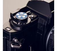 sourcing map 2Pcs Shutter Button (Blue) - Upscale Delicate, Camera Soft Release Button Aluminum Alloy Threaded Soft Release, for Fuji