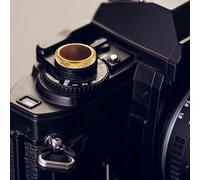 sourcing map 2Pcs Shutter Button (Red Brown) - Upscale Delicate, Camera Soft Release Button Brass Threaded Soft Release, for Fuji