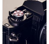 sourcing map 2Pcs Shutter Button (Red) - Upscale Delicate, Camera Soft Release Button Aluminum Alloy Threaded Soft Release, for Fuji