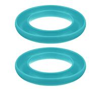 sourcing map 2pcs Silicone Bobbins Ring Holder for Organizing Metal or Plastic Sewing Machine Thread Spool, Light Blue