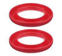 sourcing map 2pcs Silicone Bobbins Ring Holder for Organizing Metal or Plastic Sewing Machine Thread Spool, Red