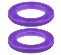 sourcing map 2pcs Silicone Bobbins Ring Holder for Organizing Metal or Plastic Sewing Machine Thread Spool, Purple