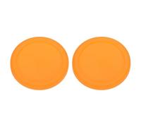 sourcing map 2Pcs Silicone Cup Lids, 3.9 Inch Mug Cover Reusable Silicone Cup Covers Anti-Dust Airtight Seal Mug Lid Stretch Lids for Hot and Cold Drinks Cup Glass Cup Coffee Cup, Orange