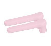 sourcing map 2Pcs Silicone Door Handle Covers, Silicone Anti-Static Door Knob Cover Anti-Collision Door Handle Protector for Flat Door Handle Lever, Pink