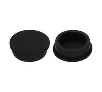 sourcing map 2Pcs Silicone Hole Plug, Waterproof Round Rubber Stopper Sealing Plugs Tube Pipe End Caps Fit 52mm/2.05" Hole for Bathtub Bottle, Black