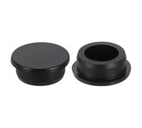 sourcing map 2Pcs Silicone Hole Plug, Waterproof Round Rubber Stoppers Bottle Seal Plugs Tube Pipe End Caps for 33mm/1.3" Hole for Bathtub Bottle, Black
