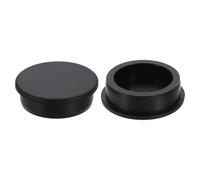 sourcing map 2Pcs Silicone Hole Plug, Waterproof Round Rubber Stoppers Bottle Seal Plugs Tube Pipe End Caps for 52mm/2.05" Hole for Bathtub Bottle, Black