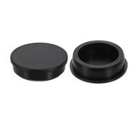 sourcing map 2Pcs Silicone Hole Plug, Waterproof Round Rubber Stoppers Bottle Seal Plugs Tube Pipe End Caps for 48mm/1.89" Hole for Bathtub Bottle, Black