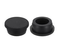 sourcing map 2Pcs Silicone Hole Plug, Waterproof Round Rubber Stoppers Bottle Seal Plugs Tube Pipe End Caps for 31mm/1.22" Hole for Bathtub Bottle, Black