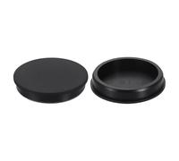 sourcing map 2Pcs Silicone Hole Plug, Waterproof Round Rubber Stoppers Bottle Seal Plugs Tube Pipe End Caps for 90mm/3.54" Hole for Bathtub Bottle, Black