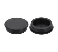 sourcing map 2Pcs Silicone Hole Plug, Waterproof Round Rubber Stoppers Bottle Seal Plugs Tube Pipe End Caps for 55mm/2.17" Hole for Bathtub Bottle, Black