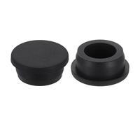 sourcing map 2Pcs Silicone Hole Plug, Waterproof Round Rubber Stoppers Bottle Seal Plugs Tube Pipe End Caps for 30mm/1.18" Hole for Bathtub Bottle, Black