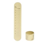 sourcing map 2pcs Silicone Memo Wrist Band 9.33" x 1.8" 20cm 8 Inch Measure Ruler Waterproof Reusable Slap Bracelets Writable Erasable Wearable Line Wristbands for Daily Life, Yellow