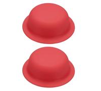 sourcing map 2Pcs Silicone Pot Lid Covers, Universal Pot Lid Top Knob Heat Resistant Pots Handle Caps for Kitchen Cookware, Safe Hold of Pots and Pans Lids, Red