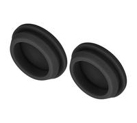 sourcing map 2pcs Silicone Snap in Locking Hole Plugs,28mm/1.1 Inch Mounting Diameter Narrow Groove Width 2.5mm Panel Seal Cover Round for Kitchen Bulkheads Waterproof Sealing Plugs Black