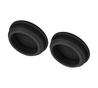 sourcing map 2pcs Silicone Snap in Locking Hole Plugs,36.6mm/1.4 Inch Mounting Diameter Narrow Groove Width 5mm Panel Seal Cover Round for Kitchen Bulkheads Waterproof Sealing Plugs Black