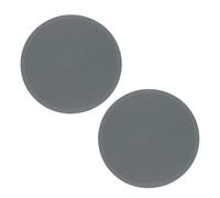 sourcing map 2pcs Silicone Trivet Mats 9.8" Dia Round Non-Slip Silicone Pot Holders for Hot Pots and Pans, Heat Resistant Hot Pads for Kitchen Hot Dishes Table Countertops, Grey