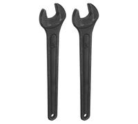 sourcing map 2pcs Single Open Ended Spanner Wrench, 14mm, Thicken Carbon Steel Open End Wrench Tool for for Automotive Repair and Furniture Assembly, Black