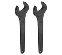 sourcing map 2pcs Single Open Ended Spanner Wrench, 46mm, Thicken Carbon Steel Open End Wrench Tool for for Automotive Repair and Furniture Assembly, Black