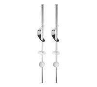sourcing map 2Pcs Sink Drain Extension Rod, Extension Rod Converter Iron Vertical/Horizontal Pull Rods for Bathroom Sink Drain Replacement Parts, 18cm Rod/13.5mm Ball