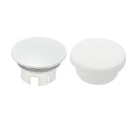 sourcing map 2Pcs Sink Overflow Ring, Universal Sink Overflow Drain Cover, Insert in Hole Double Layer Cap Round Caps for Bathroom Kitchen Basin Wash Basin, White/White