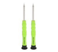 sourcing map 2pcs SL2.0 Mini Slotted Screwdriver 3mm Flat Head 87mm Length for Small Appliances Repairs, Yellow Green