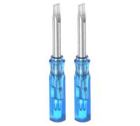 sourcing map 2Pcs SL3.0 Mini Slotted Screwdriver 3mm Magnetic Flat Head 45mm Length for Small Appliances Repairs, Blue