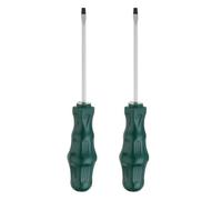 sourcing map 2pcs SL3 Flat Head Screwdriver 5.8" Magnetic Slotted Screwdrivers 3" CR-V with Ergonomic Handle for DIY Repairing, Green