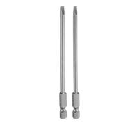 sourcing map 2pcs SL4 Magnetic Slotted Screwdriver Bits 4mm S2 Steel Flat Head Screwdriver Bit 1/4" Hex Shank Industrial Grade Screw Driver Drill Bits 110mm (4.3") Long for Screws