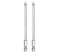sourcing map 2pcs SL5 Slotted Screwdriver Bits 5mm Slotted Tip 1/4" Hex Shank 110mm (4.3") Long Magnetic Flat Head S2 Steel Screw Driver Drill Bits Industrial Power Tools