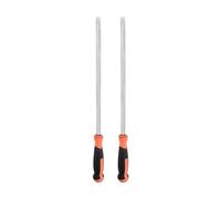 sourcing map 2pcs Slotted Screwdriver 12.5mm Flat Head Impact Demolition Driver with 20" Straight Handle for Industry/Automobile Repair
