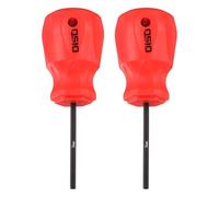 sourcing map 2pcs Small Hex Screwdriver 3mm 105mm Length S2 Steel Magnetic Head Metric Mini Flat Head Hexagon Screw Driver with Non-Slip Handle for Tight Spaces Hand Tools, Black