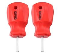 sourcing map 2pcs Small Hex Screwdriver 4mm 80mm Length S2 Steel Magnetic Head Metric Mini Flat Head Hexagon Screw Driver with Non-Slip Handle for Tight Spaces Hand Tools, Silver