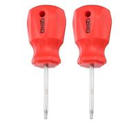 sourcing map 2pcs Small Hex Screwdriver T15 105mm Length S2 Steel Magnetic Head Metric Mini Plum Hexagon Screw Driver with Non-Slip Handle for Tight Spaces Hand Tools, Silver