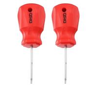 sourcing map 2pcs Small Hex Screwdriver T8 105mm Length S2 Steel Magnetic Head Metric Mini Plum Hexagon Screw Driver with Non-Slip Handle for Tight Spaces Hand Tools, Silver