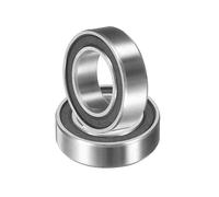 sourcing map 2Pcs SMR148-2RS Hybrid Ceramic Ball Bearing 8 x 14 mm, 440 Stainless Steel Fishing Reel Bearings Double Sealed, (ABEC3)